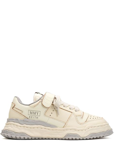 sneakers keith uomo nere e bianche in pelle MAISON MIHARA YASUHIRO | A13FW702WHITE